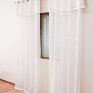 Perdea pentru camera copiilor cu mantovana din bumbac