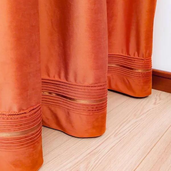 Draperie cu cusături și benzi decorative - imagine 5